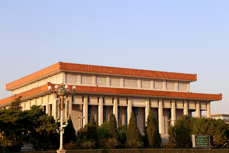 Mausoleum of Mao Zedong, Tiananmen Square, Beijing, Chinaのeditorial素材