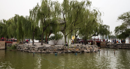 imperial Summer Palace in Beijing, China-- is the best preserved imperial garden in the world and the largest of its kind that still in existence in China today. のeditorial素材