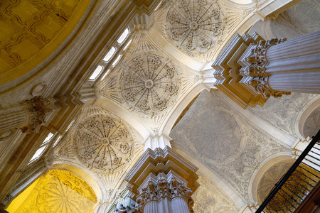 The interior Cathedral of Malaga--is a Renaissance church in the city of Malaga, Andalusia, southern Spain. It was constructed between 1528 and 1782; its interior is also in Renaissance style のeditorial素材