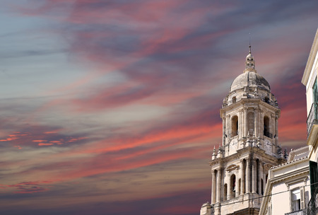 Cathedral of Malaga --is a Renaissance church in the city of Malaga, Andalusia, southern Spain. It was constructed between 1528 and 1782; its interior is also in Renaissance styleの写真素材