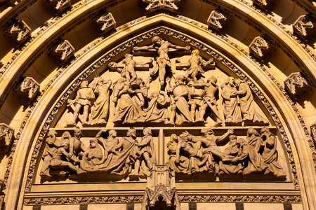 St. Vitus Cathedral (Roman Catholic cathedral ) in Prague Castle, Czech Republic