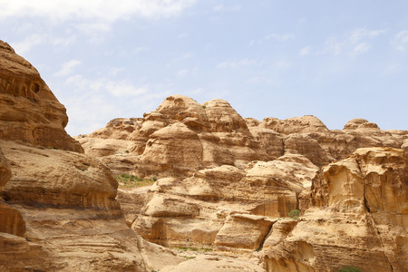 Mountains of Petra, Jordan, Middle East. Petra has been a UNESCO World Heritage Site since 1985のeditorial素材