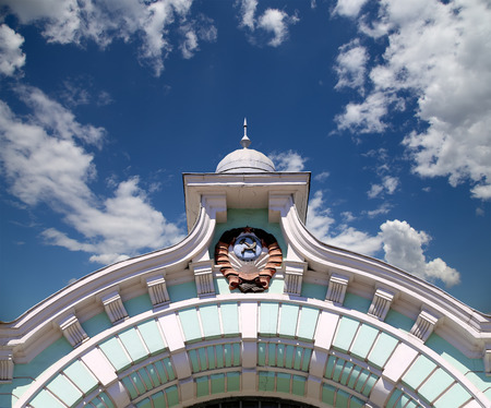 Belorussky railway station-- is one of the nine main railway stations in Moscow, Russia. It was opened in 1870 and rebuilt in its current form in 1907-1912のeditorial素材