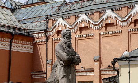 The State Tretyakov Gallery is an art gallery in Moscow, Russia, the foremost depository of Russian fine art in the world. Gallery's history starts in 1856. Hall of artist V.Vasnetsov. Collection - 130,000 exhibitsのeditorial素材