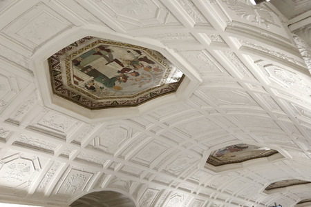 Metro station Belorusskaya (Koltsevaya Line)  in Moscow, Russia. It was opened in  30.01.1952のeditorial素材