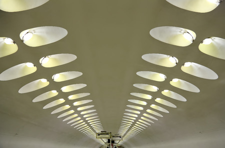 Metro station Nakhimovsky Prospekt in Moscow, Russia. It was opened in 08.11.1983のeditorial素材