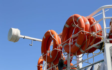 lifebuoys (Lifesavers) in the passenger ship