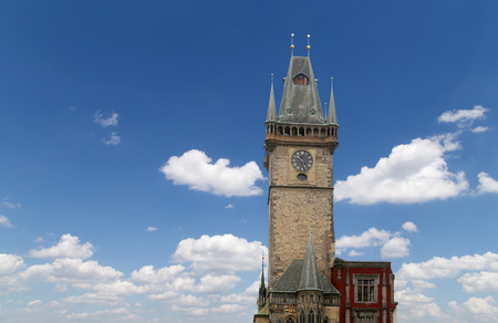 Old Town City Hall in Prague, Czech Republicのeditorial素材