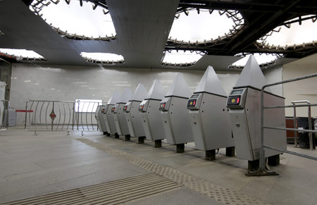 Metro station Shabolovskaya, in Moscow, Russia. It was opened in 06.11.1980
