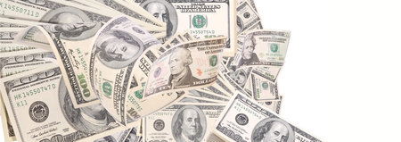 dollar bills close up, U.S. currency