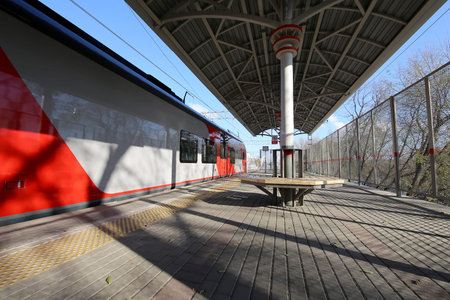Moscow Central Circle - Little Ring, MCC,or MK MZD,  Russia. Verkhnie Kotly railway station