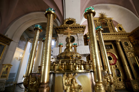 Interior Orthodox Church of the Mother of God Joy of All who sorrow, Bolshaya Ordynka, Moscow,...