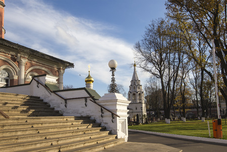 Donskoy Monastery. Medieval Russian churches on the territory -- monastery was established in 1591 and used to be a fortress. Moscow, Russiaのeditorial素材