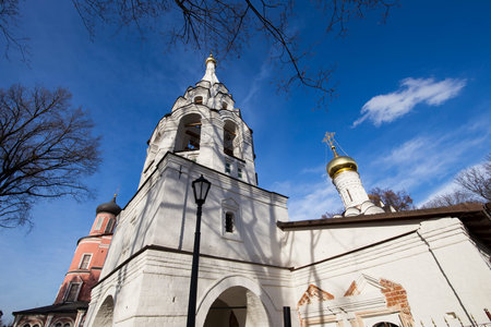 Donskoy Monastery. Medieval Russian churches on the territory -- monastery was established in 1591 and used to be a fortress. Moscow, Russiaのeditorial素材