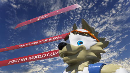 Official symbols of the 2018 FIFA World Cup in Russiaのeditorial素材