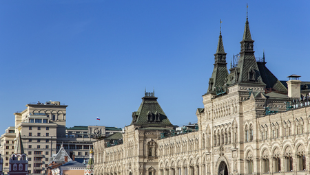 Main Universal Store (GUM), Red Square, Moscow, Russia.のeditorial素材