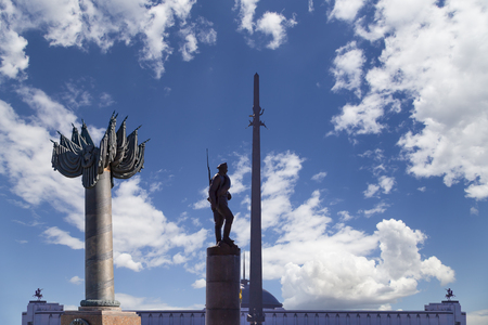 War memorial in Victory Park on Poklonnaya Hill (Gora), Moscow, Russia. The memorial complex constructed in memory of those who died during the Great Patriotic warのeditorial素材