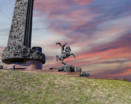 War memorial in Victory Park on Poklonnaya Hill (Gora), Moscow, Russia. The memorial complex constructed in memory of those who died during the Great Patriotic warのeditorial素材