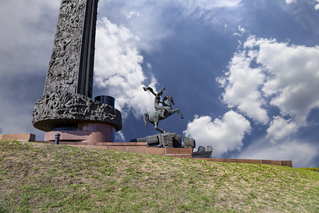 War memorial in Victory Park on Poklonnaya Hill (Gora), Moscow, Russia. The memorial complex constructed in memory of those who died during the Great Patriotic warのeditorial素材
