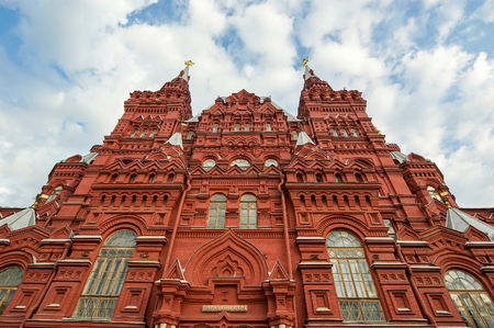 State Historical Museum of Russia, wedged between Red Square and Manege Square in Moscow, Russiaのeditorial素材