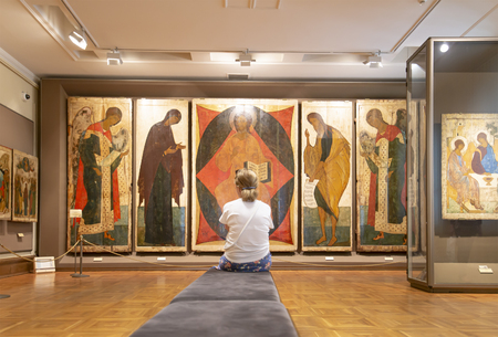 The State Tretyakov Gallery-- is an art gallery in Moscow, Russia, the foremost depository of Russian fine art in the world. Gallery's history starts in 1856.のeditorial素材