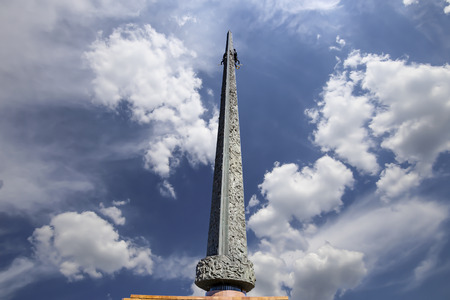 War memorial in Victory Park on Poklonnaya Hill (Gora), Moscow, Russia. The memorial complex constructed in memory of those who died during the Great Patriotic warのeditorial素材