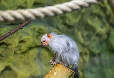 The large image of a small monkey, closeup