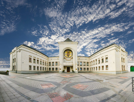 Residence of Patriarch of Moscow and All Russia (panoramic view). Danilov Monastery (Svyato-Danilov...