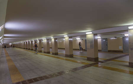 Street underpass in Moscow city, Russiaのeditorial素材