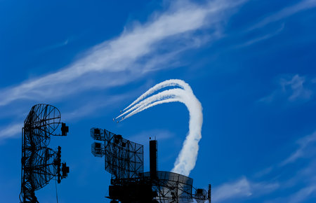 Air defense raiders of military mobile anti-aircraft complexes (radar is designed and automatic...