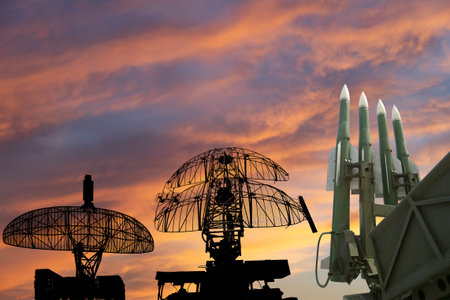 Air defense radars of military mobile anti aircraft systems and modern Russian anti-aircraft...