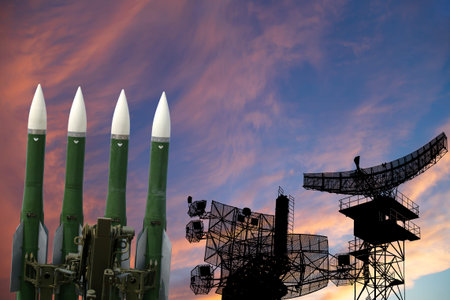 Air defense radars of military mobile anti aircraft systems and modern Russian anti-aircraft...