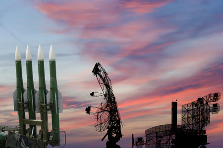 Air defense radars of military mobile anti aircraft systems and modern Russian anti-aircraft...