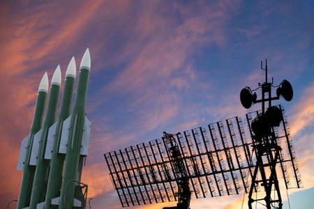 Air defense radars of military mobile anti aircraft systems and modern Russian anti-aircraft...