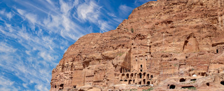 Mountains of Petra, Jordan, Middle East.の写真素材