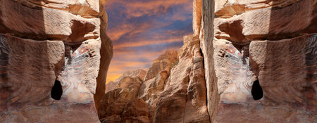 Mountains of Petra, Jordan, Middle East.