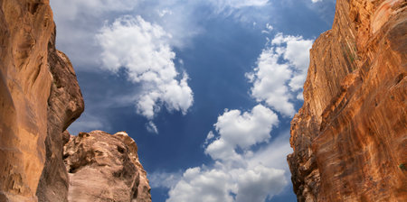 Mountains of Petra, Jordan, Middle East.の写真素材
