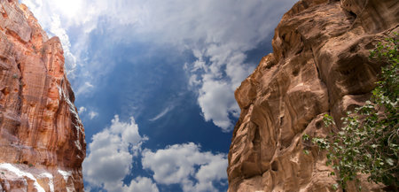 Mountains of Petra, Jordan, Middle East.の写真素材