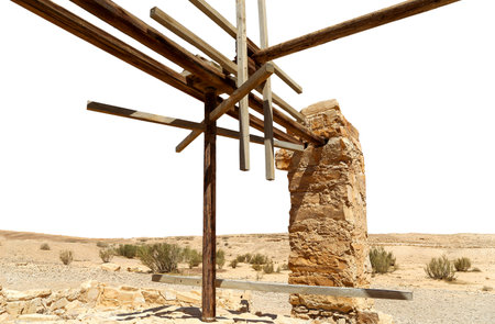 Quseir (Qasr) Amra desert castle near Amman, Jordan. Built in 8th century, of early Islamic art and architectureの写真素材