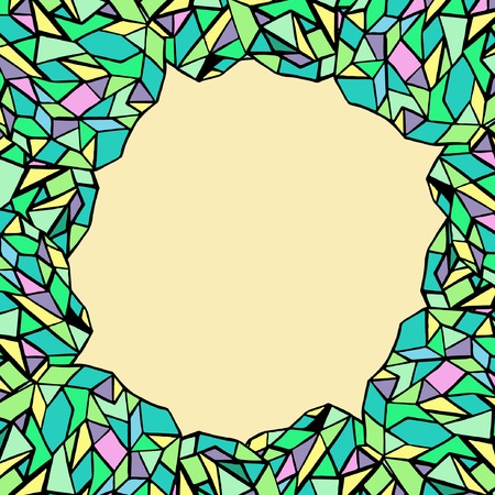 Abstract Retro Geometric seamless pattern with triangles. Vector Illustrationのイラスト素材