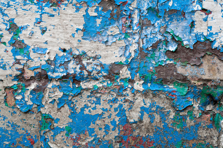 The Part of a Painted Wallの写真素材