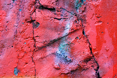 The Part of a Painted Wallの写真素材