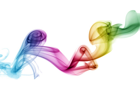 Colorful Rainbow Smokeの写真素材