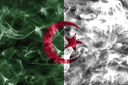 Algeria smoke flagの写真素材