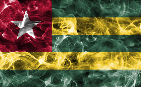Togo smoke flagの写真素材