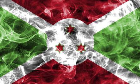 Burundi smoke flagの写真素材