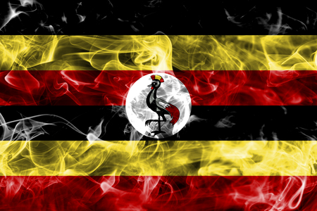 Uganda smoke flagの写真素材