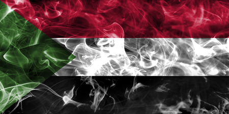 Sudan smoke flagの写真素材
