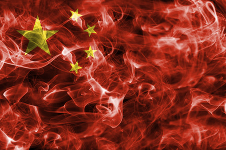 China smoke flagの写真素材