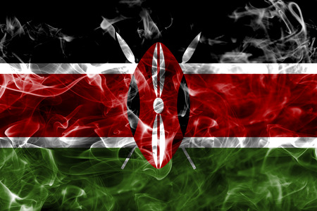 Kenya smoke flagの写真素材